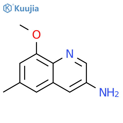 3-Quinolinamine, 8-methoxy-6-methyl- structure