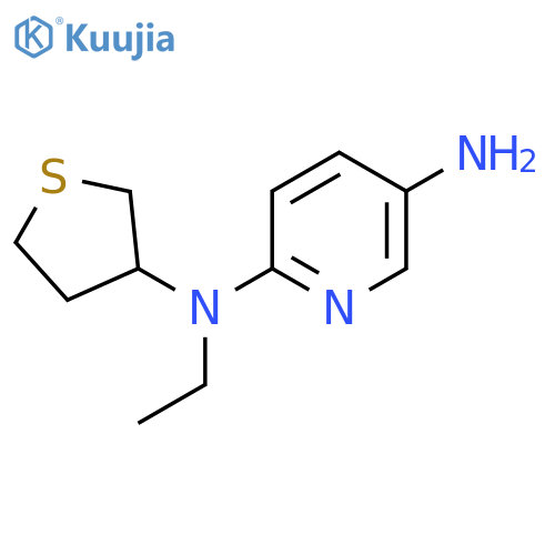 N2-Ethyl-N2-(tetrahydrothiophen-3-yl)pyridine-2,5-diamine structure