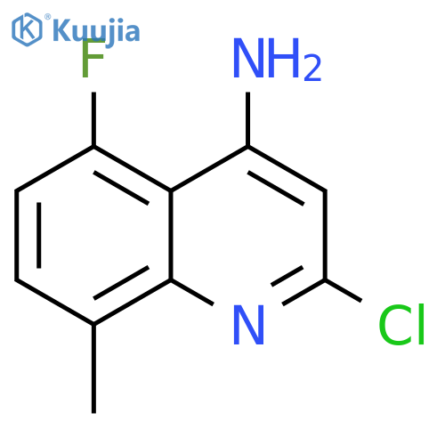 2-chloro-5-fluoro-8-methylquinolin-4-amine structure