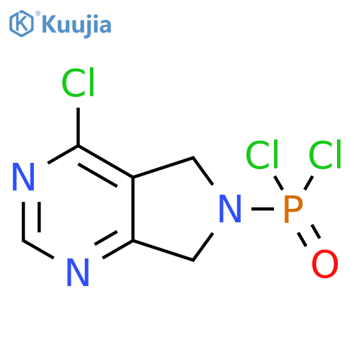 {4-chloro-5H,6H,7H-pyrrolo[3,4-d]pyrimidin-6-yl}phosphonoyl dichloride structure