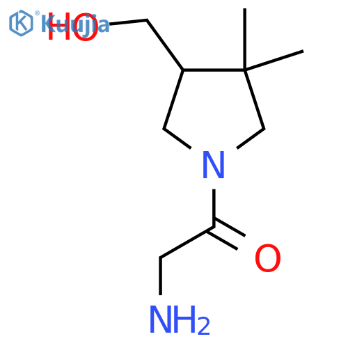 2-Amino-1-(4-(hydroxymethyl)-3,3-dimethylpyrrolidin-1-yl)ethan-1-one structure