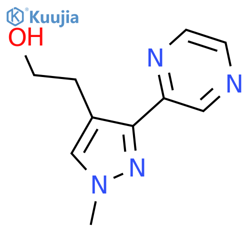 2-(1-methyl-3-(pyrazin-2-yl)-1H-pyrazol-4-yl)ethan-1-ol structure