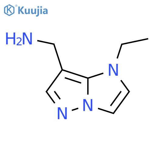 (1-ethyl-1H-imidazo[1,2-b]pyrazol-7-yl)methanamine structure