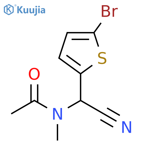 N-(5-bromothiophen-2-yl)(cyano)methyl-N-methylacetamide structure
