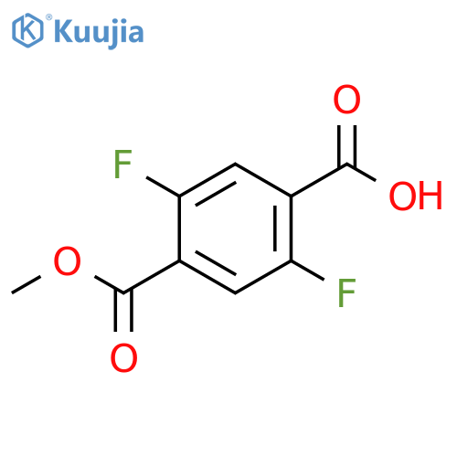 2,5-difluoro-4-(methoxycarbonyl)benzoic acid structure