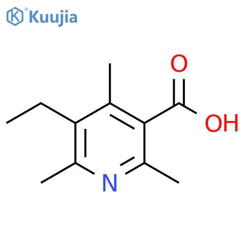 3-Pyridinecarboxylic acid, 5-ethyl-2,4,6-trimethyl- structure