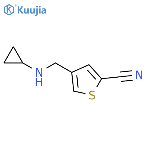 2-Thiophenecarbonitrile, 4-[(cyclopropylamino)methyl]- structure