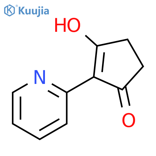 3-hydroxy-2-(pyridin-2-yl)cyclopent-2-en-1-one structure