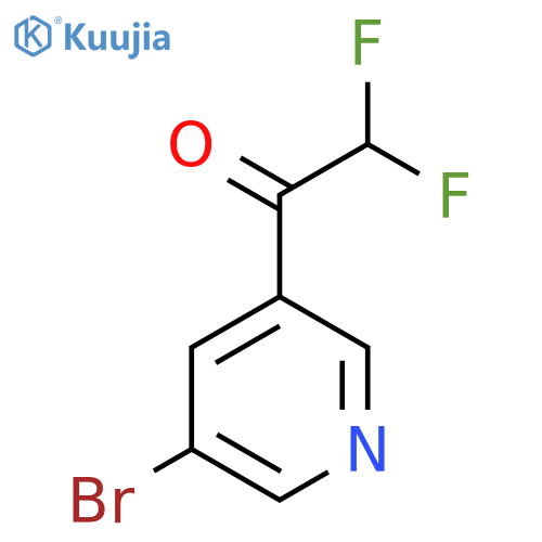 1-(5-bromopyridin-3-yl)-2,2-difluoroethan-1-one structure