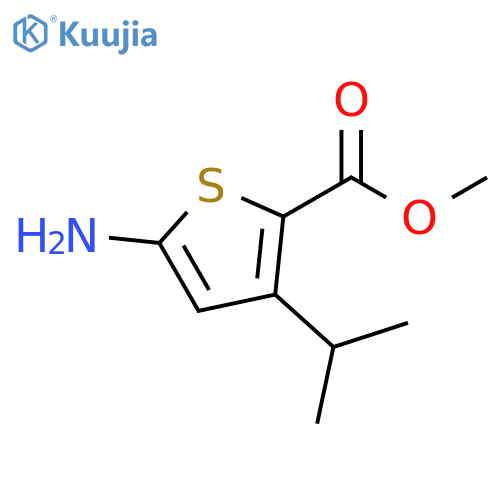 methyl 5-amino-3-(propan-2-yl)thiophene-2-carboxylate structure