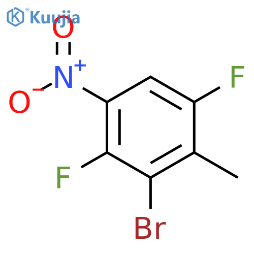 3-bromo-1,4-difluoro-2-methyl-5-nitrobenzene structure