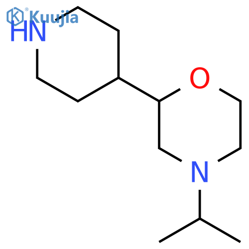4-Isopropyl-2-(piperidin-4-yl)morpholine structure
