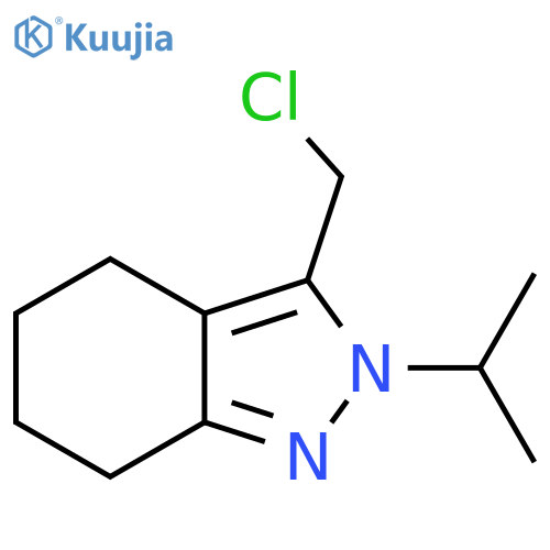 3-(chloromethyl)-2-isopropyl-4,5,6,7-tetrahydro-2H-indazole structure