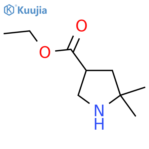 Ethyl 5,5-dimethylpyrrolidine-3-carboxylate structure