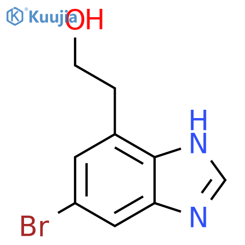 2-(5-bromo-1H-1,3-benzodiazol-7-yl)ethan-1-ol structure