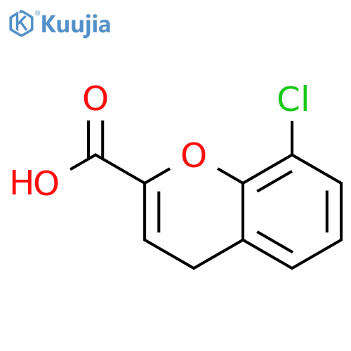 8-chloro-4H-chromene-2-carboxylic acid structure