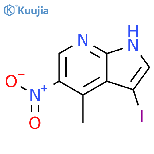 3-iodo-4-methyl-5-nitro-1H-pyrrolo[2,3-b]pyridine structure