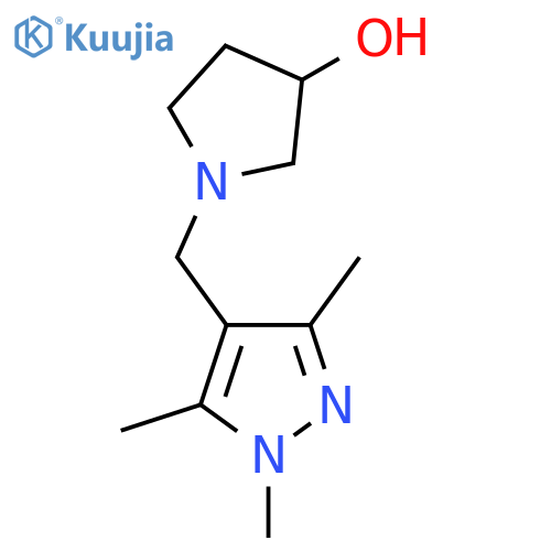 1-((1,3,5-Trimethyl-1H-pyrazol-4-yl)methyl)pyrrolidin-3-ol structure