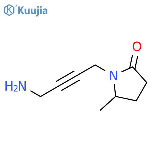 1-(4-aminobut-2-yn-1-yl)-5-methylpyrrolidin-2-one structure
