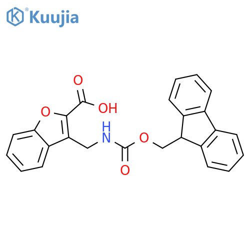 2-Benzofurancarboxylic acid, 3-[[[(9H-fluoren-9-ylmethoxy)carbonyl]amino]methyl]- structure