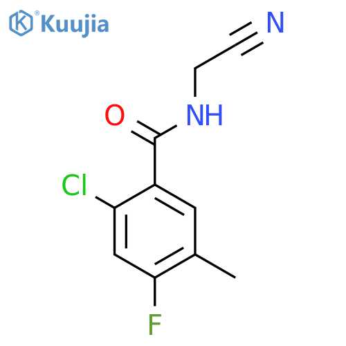 2-chloro-N-(cyanomethyl)-4-fluoro-5-methylbenzamide structure