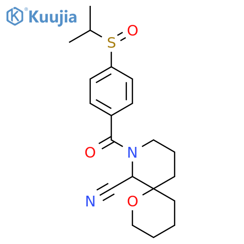 8-[4-(Propane-2-sulfinyl)benzoyl]-1-oxa-8-azaspiro[5.5]undecane-7-carbonitrile structure