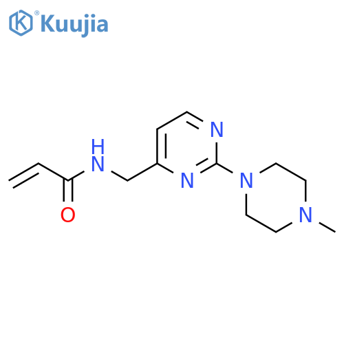 N-{[2-(4-methylpiperazin-1-yl)pyrimidin-4-yl]methyl}prop-2-enamide structure
