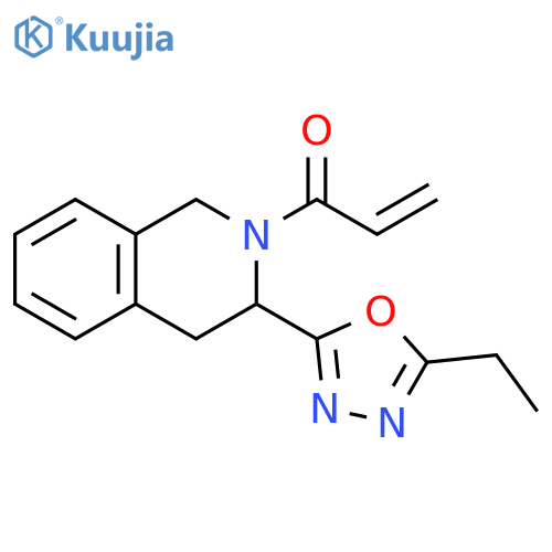 1-[3-(5-Ethyl-1,3,4-oxadiazol-2-yl)-3,4-dihydro-2(1H)-isoquinolinyl]-2-propen-1-one structure