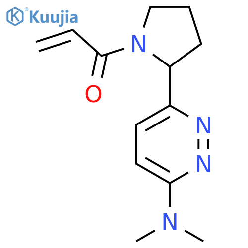 1-{2-6-(dimethylamino)pyridazin-3-ylpyrrolidin-1-yl}prop-2-en-1-one structure