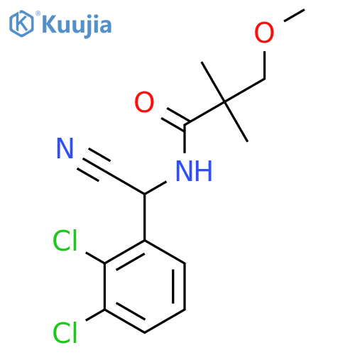 N-[cyano(2,3-dichlorophenyl)methyl]-3-methoxy-2,2-dimethylpropanamide structure