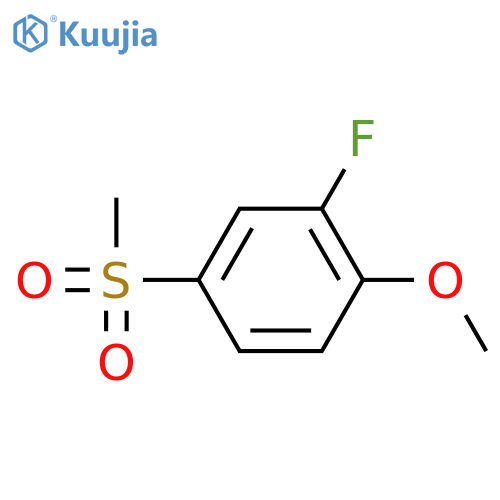 2-fluoro-4-methanesulfonyl-1-methoxybenzene structure