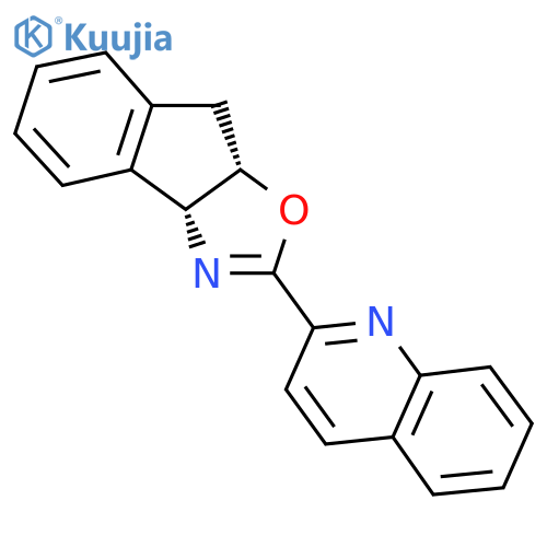 (3Ar,8aS)-2-(Quinolin-2-yl)-3a,8a-dihydro-8H-indeno[1,2-d]oxazole structure