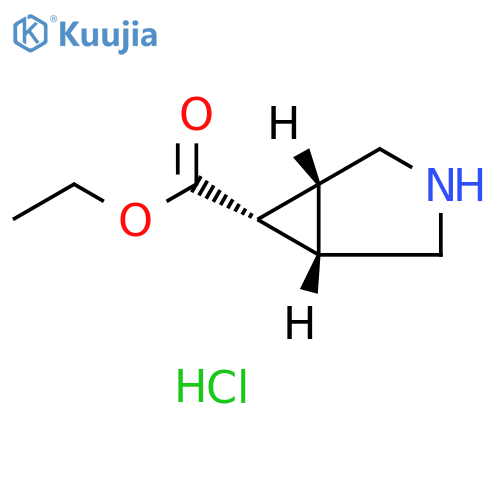 ethyl rac-(1R,5S,6s)-3-azabicyclo[3.1.0]hexane-6-carboxylate hydrochloride structure