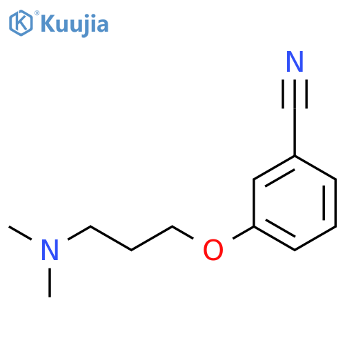 3-3-(dimethylamino)propoxybenzonitrile structure