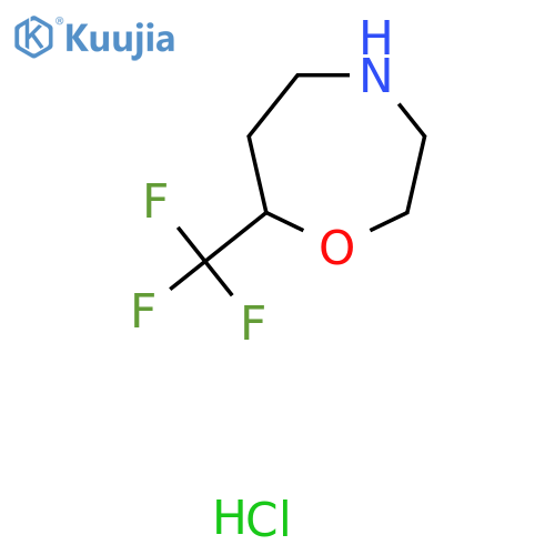7-(Trifluoromethyl)-1,4-oxazepane hydrochloride structure