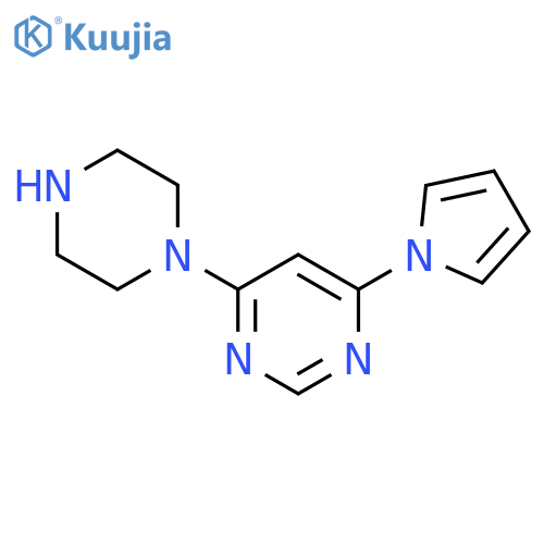 4-(piperazin-1-yl)-6-(1H-pyrrol-1-yl)pyrimidine structure