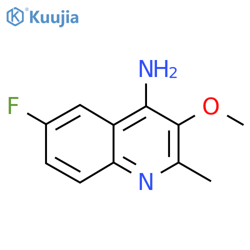 6-Fluoro-3-methoxy-2-methylquinolin-4-amine structure