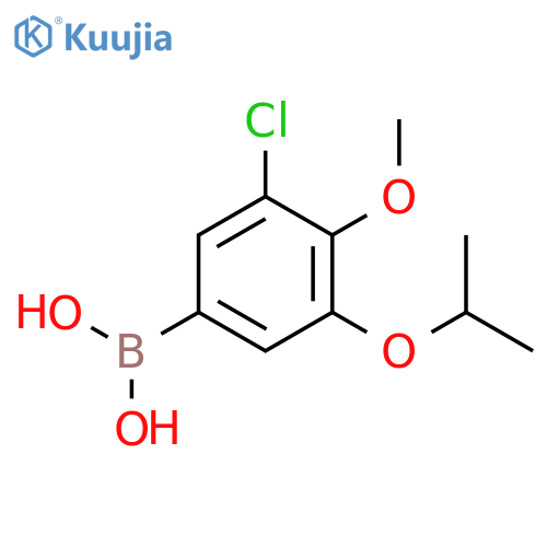 3-Chloro-5-isopropoxy-4-methoxyphenylboronic acid structure
