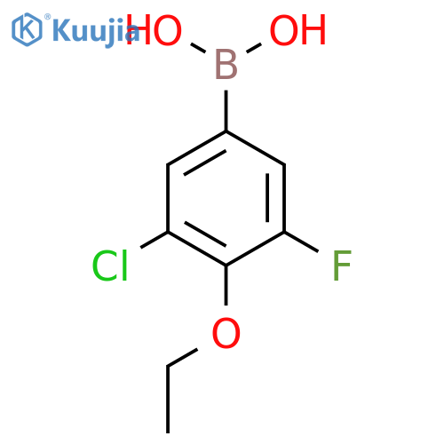 3-Chloro-4-ethoxy-5-fluorophenylboronic acid structure
