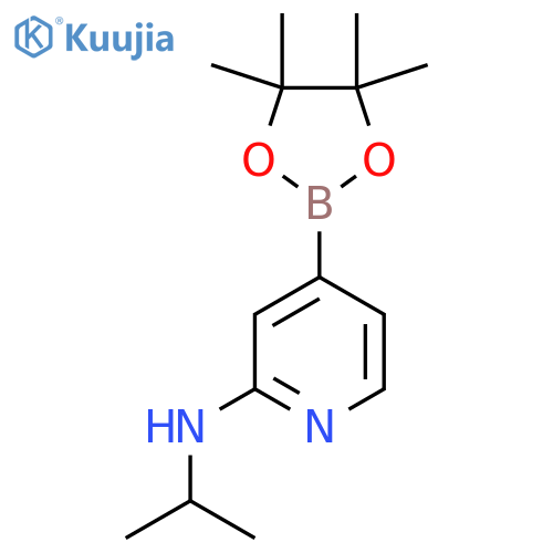 N-Isopropyl-4-(4,4,5,5-tetramethyl-1,3,2-dioxaborolan-2-yl)-2-pyridinamine structure