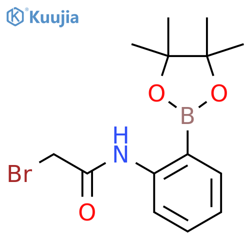 2-(Bromoacetamido)phenylboronic acid pinacol ester structure