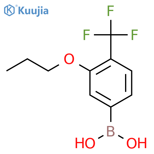 3-Propoxy-4-(trifluoromethyl)phenylboronic acid structure
