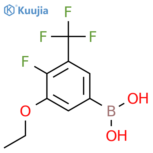 3-Ethoxy-4-fluoro-5-(trifluoromethyl)phenylboronic acid structure