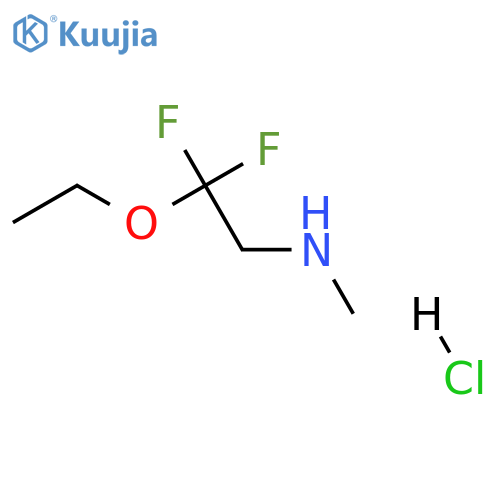 (2-ethoxy-2,2-difluoroethyl)(methyl)amine hydrochloride structure