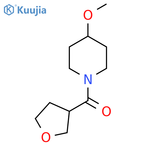 4-methoxy-1-(oxolane-3-carbonyl)piperidine structure