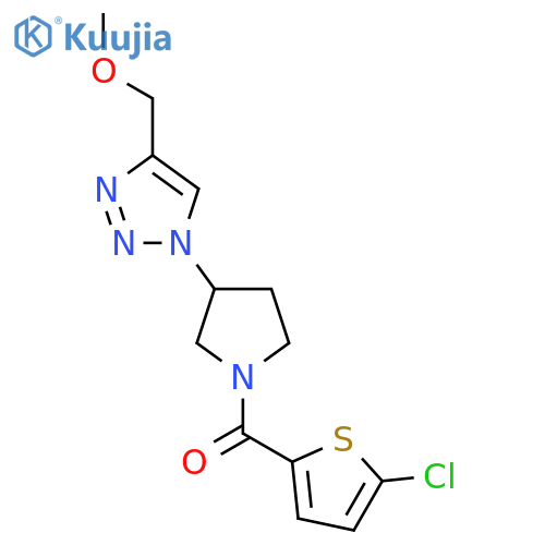 1-[1-(5-chlorothiophene-2-carbonyl)pyrrolidin-3-yl]-4-(methoxymethyl)-1H-1,2,3-triazole structure