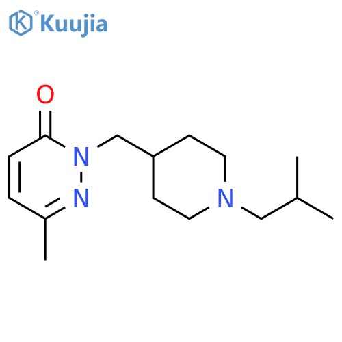 6-Methyl-2-{[1-(2-methylpropyl)piperidin-4-yl]methyl}-2,3-dihydropyridazin-3-one structure