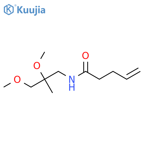 N-(2,3-dimethoxy-2-methylpropyl)pent-4-enamide structure