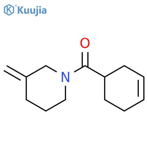 1-(cyclohex-3-ene-1-carbonyl)-3-methylidenepiperidine structure