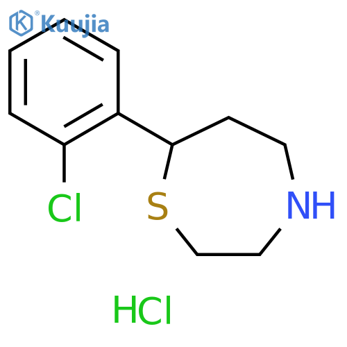 7-(2-chlorophenyl)-1,4-thiazepane hydrochloride structure